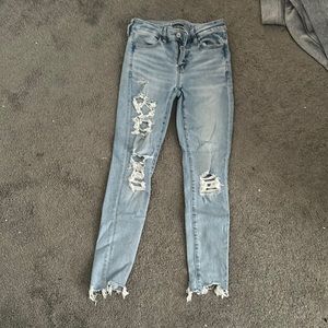 american eagle size 0 skinny jeans